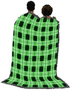 Pure Country Weavers Gooseberry Plaid Blanket - Gift Tapestry Throw Woven from Cotton - Made in The USA (72x54) - color: Gooseberry