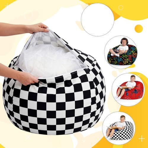 Boao 27 Inch Bean Bag Filler Pouf Ottoman Filling Footstool Filler Stuffing Ottoman Pouf Insert Round Floor Bean Bag Chair Filling - color: Filler, size: 27 Inches