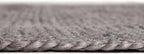 Unique Loom Braided Jute Collection Area Rug - Dhaka (1' 2" x 6' 1" Table Runner, Gray)
