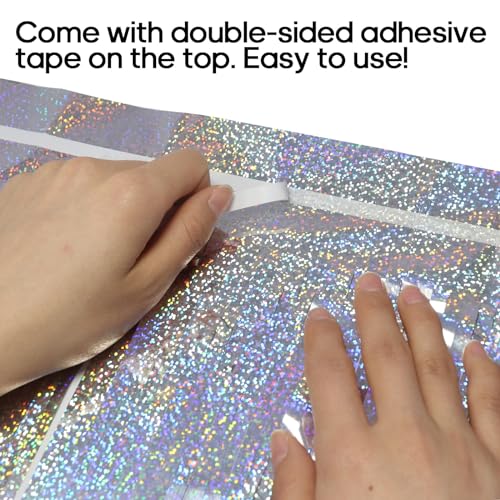 2 Pack Fringe Curtains Backdrops, Foil Fringe Curtains, Door Streamers for Birthday Wedding Bridal Shower Holiday Graduation Party Decorations, Photo Booth Backdrops, Glitter Silver - color: Glitter Silver
