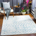 Livabliss Elsie Global Bohemian Area Rug,6'7" x 9',Dark Blue - color: Dark Blue, size: 6'7" x 9' (Rectangular)