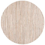 SAFAVIEH Cape Cod Collection Area Rug - 6' Round, Natural/Green, Geometric Design, Ideal for High Traffic Areas in Living Room, Bedroom, Dining (CAP151Y) - color: Natural/Green, size: 6' (Round)