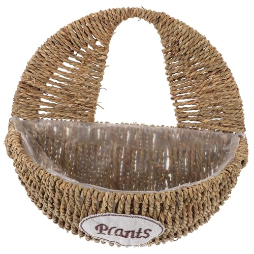 Woven Hanging Planter Basket for Indoor Outdoor Plants Boho Wall Basket Decor Large Woven Flower Pot for Garden Balcony Courtyard Stylish Home Greenery Display