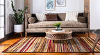Unique Loom Barista Collection Area Rug - Icatu (8' x 10' Rectangle Beige/Brown) - size: 8' x 10' (Rectangular)