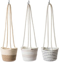 SuperMoss (54029 SoftWeave Hanging Planters for Indoor Plants 6″, Mixed Case, Set of 3, 6 inch Plant Flower Pots