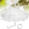 Thickened Plant Fixing Clip 100Pcs, 2025 Summer New Tomato Grape Vine Vegetables Plant Fixing Clips, Upgrade Plant Support Clips Reusable Garden Clips Secured Plastic Plant Clip (150, White)