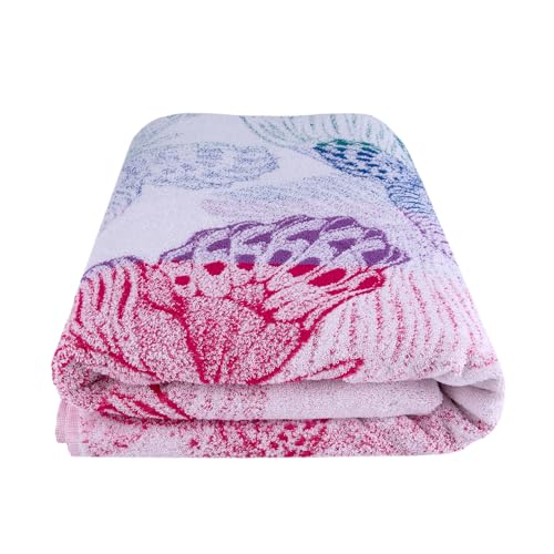 100% Cotton Throw Blanket for Couch Sofa or Bed All Season Terry Blankets & Throws, Lightweight & Breathable Cotton Blanket, Picnic Rug, Terry Bed Sheet (Summer Morning, 84.65 x 86.61" (215 x 220 см)) - color: Summer Morning