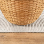 CAMILSON Easy Jute Rug 8x10, Indoor Outdoor Off-White Farmhouse Area Rugs for Living Room Patio and Kitchen Rug, Solid Woven Design, Easy-Cleaning, Non Slip Washable Outside Carpet Alfombras (8 x 10)