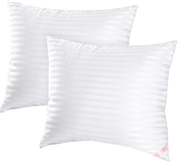 EIUE Throw Pillow Inserts, Machine Washable Pillows,Premium Polyester Fiber Fill for Sofa Bed & Decorative Cushions (White, 18x18inch)