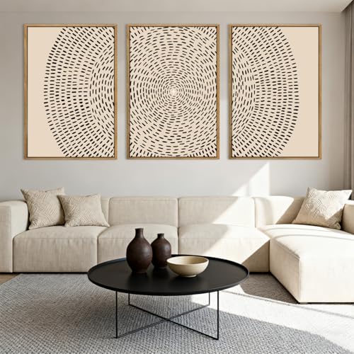 ANHUIB Jesus Wall Art 16x24 Inch Jesus Feeds The 5000 Canvas Wall Art Set of 3 Framed Easter Christian Wall Decor Modern Abstract Art Print for Living Room Bedroom Office - color: Jesus, size: 24"L x 16"W