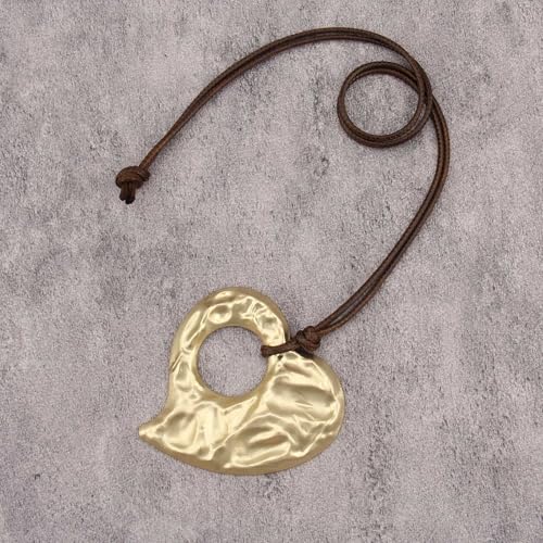 Leather Necklace for Women Long Boho Pendant Hippie Choker Necklace Bohemian Layered Leather Rope Wooden Jewelry Gifts - style: Hippie Choker Necklace