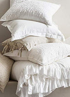 basic home® Hotel-Style Goose Feather Down Euro Pillow Insert for Sofa & Bed - 100% Odorless & Plump Cushion Filler - 233TC Cotton with Inner Liner to Prevent Poking (26x26 Inch) - size: 26x26