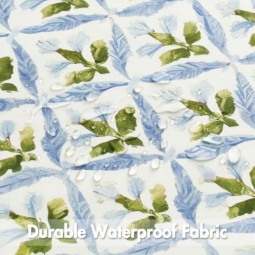 MIULEE Floral Decorative Pillow Covers Set of 2,block print Throw Pillowcases Outdoor Boho Farmhouse Vintage Coastal Summer Accent Cushion Covers for Couch paito Garden Sofa Bed 16x16 Inch, Blue-Green - color: Blue-green, size: 16" x 16" (Pack of 2)