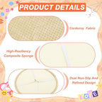 uxcell Round Stool Cushion, 10 x 10 Inch Round Seat Pads with Elastic Straps, Anti-Slip Soft Round Pad Chair Seat Cushions for Dining Chairs Kitchen Bar High Stool, Light Camel - color: Light Camel, size: 10 x 10 Inch