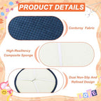 uxcell Round Stool Cushion, 10 x 10 Inch Round Seat Pads with Elastic Straps, Anti-Slip Soft Round Pad Chair Seat Cushions for Dining Chairs Kitchen Bar High Stool, Dark Blue - color: Dark Blue, size: 10 x 10 Inch