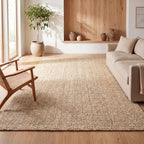 JONATHAN Y Hiro Hand Woven Chunky Jute Ivory Indoor Area Rug, 8x10, Bohemian, Transitional, Easy-Cleaning for Living Room, Bedroom, Kitchen, Pet Friendly, Non-Shedding (NFR103A-8) - size: 7'8" x 10' (Rectangular)