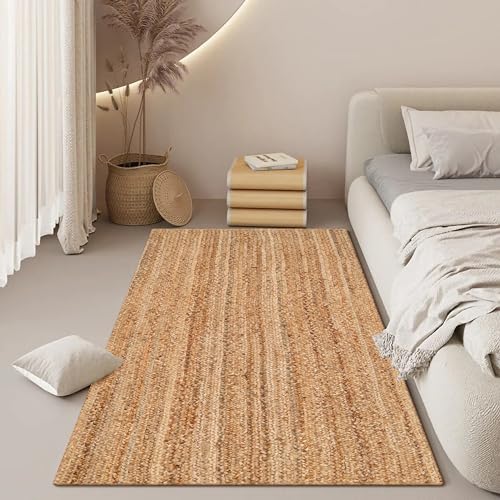 Savi Home Hand Braided Jute Runner Rug 24x72 Reversible Farmhouse Rugs for Hallway, Kitchen, Living Room, Bedroom - 2x6' - Natural - color: Natural, size: 2' x 6' (Runner)