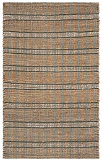 SAFAVIEH Natural Fiber Collection Accent Rug - 3' x 5', Olive & Natural, Handmade Boho Stripe Farmhouse Rustic Jute & Cotton Jute, Ideal for High Traffic Areas in Foyer, Living Room, Bedroom (NFB656X) - color: Olive/Natural, size: 3' x 5' (Rectangular)