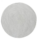 Hand Woven Round Area Rugs Living Room Bedroom Study Computer Chair Cushion Base Mat Round Carpet Lifts Basket Swivel Chair Pad Coffee Table Rug(4' Round, Gray) - color: Grey, size: 4' Round