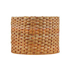 Aspen Creative 31602, Drum Spider Lamp Shade, Natural Banana Leaf, 12" Top x 12" Bottom x 9" Height - color: Banana Leaf