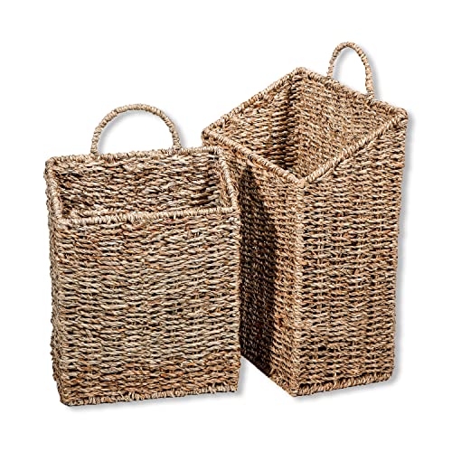 Trademark Innovations Hanging Wall Mounted Baskets - Set of 2 (Small) - size: Small