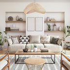 FOREVER BAMBOO Indonesia Handmade Natural Rattan Pendant Light Shade Wicker Light Fixtures Luxurious Bean Shape Woven Lampshade Chandelier Interior Decor, 12 in H x 24 in W - style: Sumba Pod