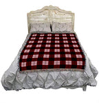 Pure Country Weavers Plaid Blanket Watermelon - Patterns Gift Tapestry Throw Woven from Cotton - Made in the USA (72x54) - color: Watermelon