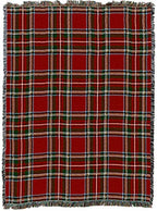 Pure Country Weavers Plaid Blanket Stewart Royal Tartan - Patterns Gift Tapestry Throw Woven from Cotton - Made in the USA (72x54) - color: Stewart Royal