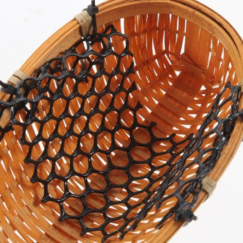 Small Hanging Woven Baskets Handcrafted Bamboo Flower Planters Lightweight Indoor Hanging Basket for Home Office Garden Decor