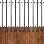 SINLEY 10 Pack Suspension Outdoor String Light Poles for Outside String Lights Hanging,with Clip and Holder,Light Post Mounting Stand for Patio Fence Wall Garden Backyard Deck - style: 10 Pack 2.8Ft