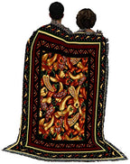 Pure Country Weavers Chili Peppers Blanket by Elena Vladykina - Garden Floral Gift Tapestry Throw Woven from Cotton - Made in the USA (72x54) - color: Chili Peppers