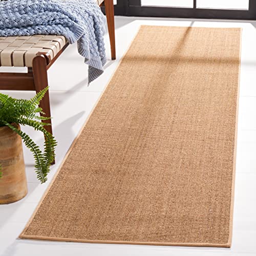 Martha Stewart x SAFAVIEH Area Rug Collection - 2'3" x 10' Runner, Beige, Sisal & Jute, Farmhouse Style, Ideal for Living Room, Foyer, Bedroom, Hallway (MSR9501B) - color: Beige, size: 2'3" x 10' (Runner)