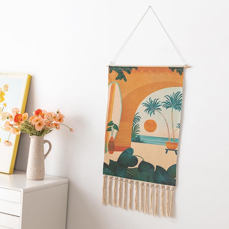 BMIDRUT Wall Hanging Macrame Woven Tapestry Bohemian Tapestries Art Tapestry for Home Apartment Dorm Room Backdrop 20x35 Inch - color: C3