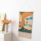 BMIDRUT Wall Hanging Macrame Woven Tapestry Bohemian Tapestries Art Tapestry for Home Apartment Dorm Room Backdrop 20x35 Inch - color: C3