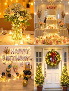 Brightown 14 Pack LED Fairy Lights Battery Operated String Lights, 7ft 20LED Waterproof Silver Wire Twinkle Lights, Firefly Starry Moon Lights for Mason Jars DIY Christmas Wedding Party Bedroom - color: Warm White, size: 14 Pack