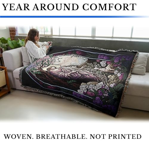 Pure Country Weavers Stained Glass Shepherd - Religious Gift Tapestry Throw Woven from Cotton - Made in The USA (72x54) - color: Stained Glass Shepherd, size: 72x54