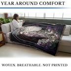 Pure Country Weavers Stained Glass Shepherd - Religious Gift Tapestry Throw Woven from Cotton - Made in The USA (72x54) - color: Stained Glass Shepherd, size: 72x54