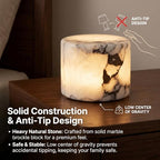 Marble Touch Light & Marble Tap Light - Type-C Rechargeable Dimmable Stone Table Lamp for Bedroom, Bedside, Living Room, Desk, Small Modern Night Light for Nightstand