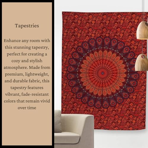 Bless International Handmade Indian hippie Bohemian Psychedelic Peacock Mandala Wall hanging College Dorm Beach Throws Table Cloth Bedding Tapestry (Golden Green, Poster(30x40Inches)(76x101cms)) - color: Golden Green, size: 40"L x 30"W