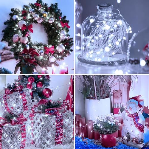 6 Pack Fairy Lights Battery Operated - 7ft 20 Led Twinkle Lights 3 Modes, Bulk Mini String Lights Waterproof for Mason Jars Vases DIY Party Wedding Decoration Christmas -Cool White - color: Cool White, size: 6 Pack