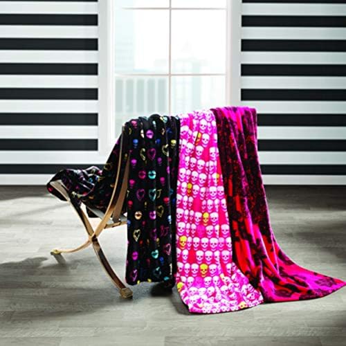 Betsey Johnson - Throw Blanket, Buttery-Soft Throw Blanket for Couch or Bed, Boldly Plush & Oversized Bedding (Betsey Signature, 50" x 70") - color: Betseys Signature