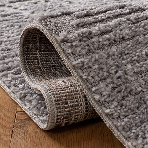 SAFAVIEH Marrakesh Collection Runner Rug - 2'2" x 6', Grey, Moroccan Trellis Design with Tassel Detail, Non-Shedding & Easy to Clean, Ideal for Hallway, Foyer, Entryway, Bedside (MRK517F) - color: Grey, size: 2'2" x 6' (Runner)