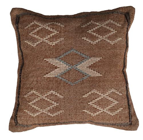 Indian Cotton Cushion Cover Sabra Kilim Pillow Cover Designer Decorative Sofa 18x18 Inche Handwoven Cushion Case for Farmhouse Home Decor Spring Decorative Pillow (Pattern 3) - color: Pattern 3