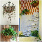 HFHOME 4 PCS 16 Inches Half Round Coco Liner, 16" Half Circle Wall Planter, Coco Fiber Replacement Liners for Wall Hanging Baskets - size: 16 inch-4P