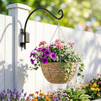 Lifyzoon Swivel Hanging Plant Bracket Outdoor: 22Inch Swivel Plant Hangers Bracket, 80lbs Weight Capacity - Rustproof Swivel Wall Hook for Large Bird Feeder, Birdhouse, Wind Chimes - size: 22 Inch