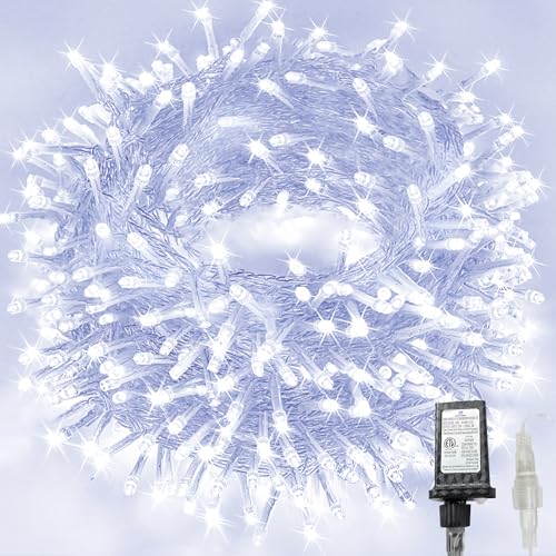 240LED 88Ft Connectable String Lights Indoor Outdoor Clear Wire | Cool White Christmas Lights | Twinkle Fairy Light Plug in with Timer for Bedroom Classroom Wedding Tree Patio Decor - color: Cold White, size: 240LED