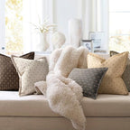 ZWJD Pillow Covers 18x18 Set of 2 Soft Polyester Textured Pillow Covers with Stylish Flange Edge Cozy Farmhouse Throw Pillows for Couch Bed Sofa Living Room - color: Beige, size: 18" x 18" (Pack of 2)