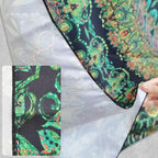 Hopodix Green Peacock Mandala Wall Tapestry, Bohemian Wall Hanging for Bedroom Living Room Dorm Decor，59.06×51.18 inches - size: 60"L x 36"W