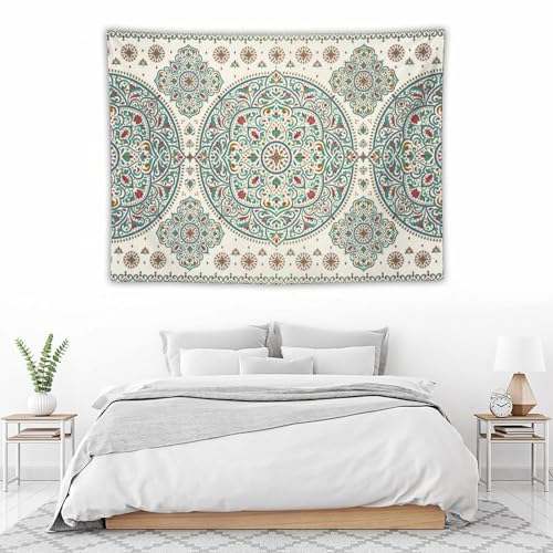 KANEPE Mandala Tapestry Blue Green Red Luxury Floral Pattern Wall Hanging Tapestries Home Decor for Living Room Bedroom Apartments Farmhouse Dorm,40inx30in (102×76cm)【Small】 - color: Boho-8, size: 40Wx30L