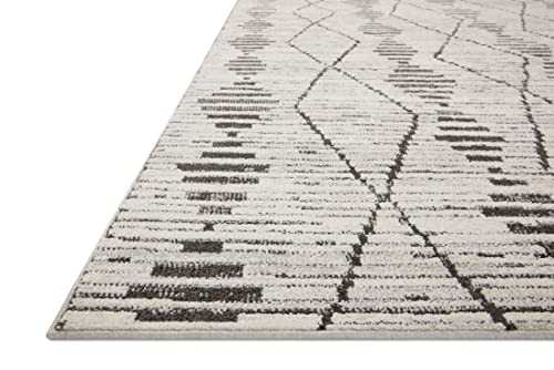 Loloi Kamala Collection KAM-02 Charcoal/Dove 11'-2" x 15'-7" Area Rug - color: Charcoal / Dove, size: 11'2" x 15'7" (Rectangular)